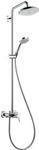 hansgrohe Croma Showerpipe 220 1jet mit Einhebelmischer Chrom, 27222000