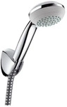 hansgrohe Crometta 85 Brausehalterset Vario mit Brauseschlauch 125 cm Chrom, 27558000
