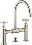 AXOR 16510820, AXOR Montreux 2-Griff Waschtischarmatur 220 mit Kreuzgriffen und