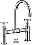 AXOR 16510000, AXOR Montreux 2-Griff Waschtischarmatur 220 mit Kreuzgriffen und