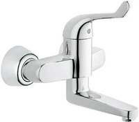 GROHE Sicherheitsmisch-WT-Batt. Euroeco Special 32792 Wandm. Ausl. 197mm chrom,