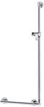 Keuco KE Winkelgriff Plan Care 34906, 90 Gr re/li, mit Brausehalter, silber-eloxiert,