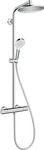 Hansgrohe 27267000, hansgrohe Crometta S Showerpipe 240 1jet mit Thermostat Chrom,