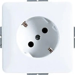 jung CD 520-45 WW, Jung SCHUKO-Steckdose 45&deg;, 16 A 250 V ~, mit nicht geerdetem