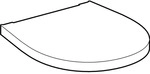 Geberit GE Visit WC-Sitz, wei&szlig; Scharniere Edelstahl, 571150000