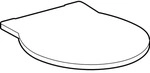 Geberit GE Joly WC-Sitz, wei&szlig; Scharniere Edelstahl, 571010000