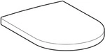 Geberit GE Courreges WC-Sitz, wei&szlig; Scharniere verchromt, 572700000