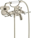 AXOR 16551820, AXOR Montreux 2-Griff Wannenarmatur Aufputz mit Hebelgriffen Brushed