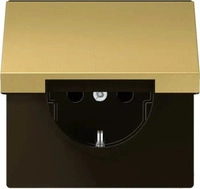 jung ME 1520 KL C, Jung SCHUKO-Steckdose, 16 A 250 V ~, Klappdeckel, Serie LS,