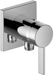 Keuco KE EHM-WT-Mischer IXMO_solo 59552, mit Schlauchanschluss, eckig, verchromt,