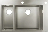 Hansgrohe 43310800, hansgrohe S71 S712-F655 Einbausp&uuml;le 180/450 Edelstahl, 43310800