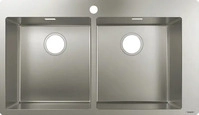 Hansgrohe 43303800, hansgrohe S71 S711-F765 Einbausp&uuml;le 370/370 Edelstahl, 43303800