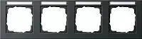GIRA 1094 23, Gira Abdeckrahmen 4f waager. BSF Gira E2 Anthrazit [109423], 1094 23