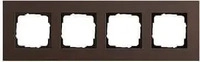 GIRA 0214 223, Gira Abdeckrahmen 4f Gira Esprit Lin.Mpx.Dklbraun [0214223], 0214 223