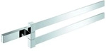 GROHE Doppel-Handtuchhalter Selection Cube 40768 Metall 2-armig 400mm chrom, 40768000