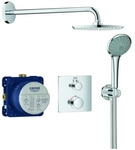 GROHE UP-Duschsystem Grohtherm 34734 mit FMS eck./SmartBox/Kopfb./Brauseset chrom,