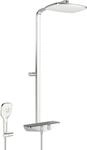 HANSA Regenbrause-Duscharmatur HANSAEMOTION 5865 3-strahlig DN15 Chrom/Grau,
