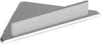 Keuco KE Eckduschablage Edition 400 11557, mit Glasabzieher, Aluminium