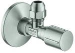GROHE Eckventil 22037 1/2x3/8'' Rosette Metallgriff supersteel, 22037DC0