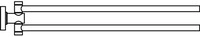 Ideal Standard Handtuchstange IOM doppelt, Chrom , A9131AA