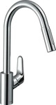 Hansgrohe 73880000, Hansgrohe HG Sp&uuml;ltischmischer 240 Focus M41 Ausziehbrause 2jet