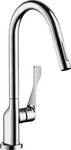 AXOR 39835800, AXOR HG Sp&uuml;ltischmischer Axor Citterio steel mit Ausziehbrause,