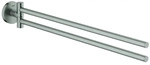 GROHE Handtuchhalter Essentials 40371_1 2-armig schwenkbar 450mm supersteel, 40371DC1
