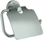 GROHE WC-Papierhalter Essentials 40367_1 Metall mit Deckel supersteel, 40367DC1