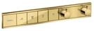 hansgrohe RainSelect Thermostat Unterputz f&uuml;r 4 Verbraucher Polished Gold Optic,