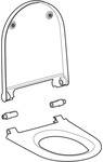 Geberit WC-Sitz mit Deckel zu Geberit AquaClean Sela, wei&szlig;-alpin, 243650111
