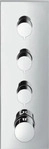 AXOR 10751000, AXOR ShowerSolutions Thermostatmodul 360/120 Unterputz eckig f&uuml;r 3