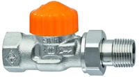 Heimeier Ventilunterteil, Radiatorverschraubung Eclipse DN15 Durchgang vernickelt,