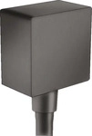 Hansgrohe 26455340, hansgrohe FixFit Wandanschluss Square mit R&uuml;ckflussverhinderer