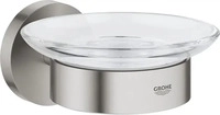 Grohe 40444DC1, GROHE Seifenschale Essentials 40444_1 mit Halter supersteel, 40444DC1