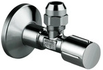 GROHE Eckventil 22037 1/2x3/8'' Rosette Metallgriff hard graphite, 22037A00
