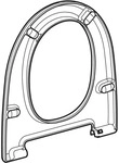 Geberit WC-Sitzring zu Geberit AquaClean Mera Classic, wei&szlig;-alpin, 243215111