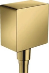 Hansgrohe 26455990, hansgrohe FixFit Wandanschluss Square mit R&uuml;ckflussverhinderer
