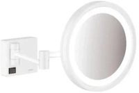 hansgrohe AddStoris Rasierspiegel mit LED Leuchte Mattwei&szlig;, 41790700