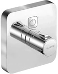 KLUDI PUSH UP-Thermostatarm. mit Drucktaste f&uuml;r 1 Verbraucher, soft edge chrom,