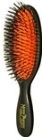 Mason Pearson BN4D, Mason Pearson Pocket Bristle & Nylon Dark Ruby Svart