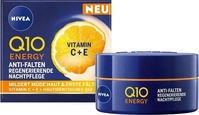 NIVEA 87026, NIVEA Q10 Energy Recharging Night Cream 50 ml female, Grundpreis: &euro;