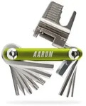 AARON Tool 20 in 1 Multitool - Fahrrad Multifunktionswerkzeug - Gr&uuml;n
