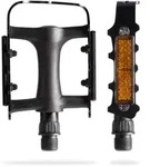 AARON Tour Fahrradpedale mit Reflektoren - Aluminium - Schwarz