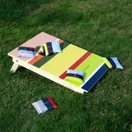 REMEMBER Cornhole Spiel &ndash; 50 &times; 35 &times; 5 cm &ndash; Birkenholz &ndash; Wurfspiel f&uuml;r...