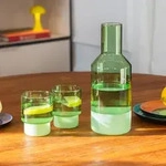 REMEMBER Glaskaraffe "Jill" green, Borosilikatglas, H 24 cm, &Oslash; 9 cm, 1 l,