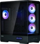 Zalman P50 DS Black, Zalman P50 DS PC-Geh&auml;use Tempered Glass, ATX - Schwarz