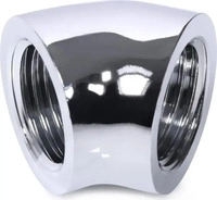 Alphacool 17593, Alphacool Eiszapfen L-Verbinder 45&deg; G1/4 IG auf G1/4 IG - chrome