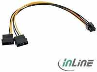 InLine 26628, ZK InLine PCI-E Stromadapter, 2x4 Pin Molex -> 6pol für PCIe