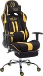 CLP 1916680128, CLP Racing B&uuml;rostuhl Limit Stoff mit Fu&szlig;ablage schwarz/gelb