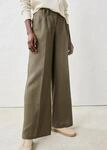 bonprix Leinenhose, gr&uuml;n, Gr.44, elegante Leinenhose mit Bundfalten, aus Leinen